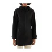 Zwarte Waterdichte Stretchjas Woolrich , Black , Dames