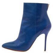Pre-owned Leather boots Maison Margiela Pre-owned , Blue , Dames