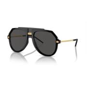 Zwart/Grijs Zonnebril DG 6195 Dolce & Gabbana , Black , Heren