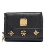 Pre-owned Leather wallets MCM Pre-owned , Black , Dames