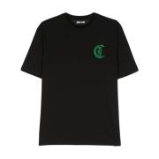 Zwarte T-shirts Polos voor Mannen Just Cavalli , Black , Heren