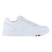 Moderne Cup Corporate Leren Sneakers Tommy Hilfiger , White , Heren