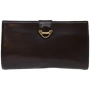 Pre-owned Leather clutches Givenchy Pre-owned , Brown , Dames
