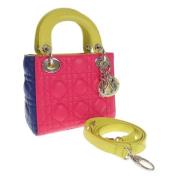 Pre-owned Leather handbags Dior Vintage , Multicolor , Dames