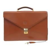 Pre-owned Leather briefcases Loewe Pre-owned , Brown , Dames