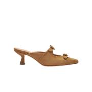 Elegante Tan Suede Instapmuilen Scarosso , Brown , Dames