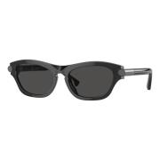 Stijlvolle zonnebril in blauwe tint Burberry , Black , Unisex