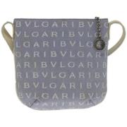 Pre-owned Canvas shoulder-bags Bvlgari Vintage , Blue , Dames