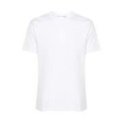 Logo Print Katoenen T-shirt Comme des Garçons , White , Heren