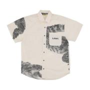 Krokodil Beige Katoenen Shirt Iuter , Multicolor , Heren