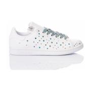 Handgemaakte Lichtblauw Witte Sneakers Adidas , Multicolor , Dames