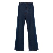 Wijdvallende Denim Jeans Jeanerica , Blue , Heren