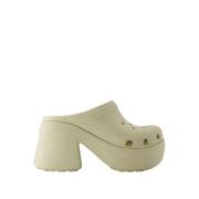 Beige Siren Chain Slides - Instappers - Synthetisch Crocs , Beige , Da...