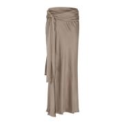 Satin Goldring Rokken Blumarine , Beige , Dames