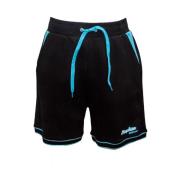 Zwarte katoenen shorts met geribbelde tailleband Moschino , Black , He...