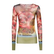 Bloemenprint Lange Mouw T-shirt Jean Paul Gaultier , Multicolor , Dame...
