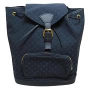 Pre-owned Canvas backpacks Louis Vuitton Vintage , Blue , Dames