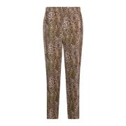 Animalier Pistacchio Print Mom Fit Broek Elisabetta Franchi , Multicol...