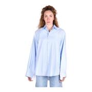 Katoenen Overhemden MM6 Maison Margiela , Blue , Dames