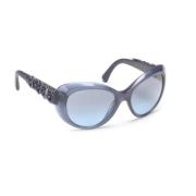 Pre-owned Plastic sunglasses Chanel Vintage , Blue , Dames