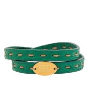 Pre-owned Fabric bracelets Fendi Vintage , Green , Dames