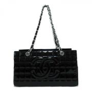 Pre-owned Leather chanel-bags Chanel Vintage , Black , Dames