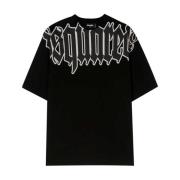 Losse Gothic Logo T-shirt, Zwart Dsquared2 , Black , Heren