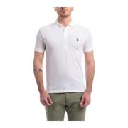 Slim Cotton Stretch Polo Shirt Polo Ralph Lauren , White , Heren