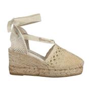 Beige Sandalen voor Zomer Outfits Espadrilles , Beige , Dames