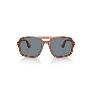 Moderne Rechthoekige Zonnebril Persol , Orange , Dames