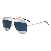 Split 1 zonnebril in Palladium/Blauw Dior , Gray , Unisex