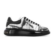 Oversized Sneakers met Geperforeerd Detail Alexander McQueen , Black ,...