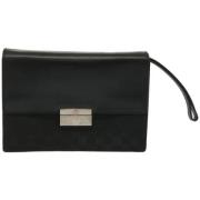 Pre-owned Canvas clutches Gucci Vintage , Black , Dames