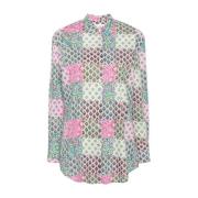 Bloemenprint Overhemd met Klassieke Kraag MC2 Saint Barth , Multicolor...