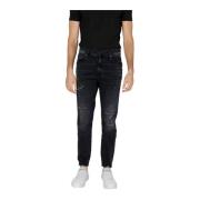 Zwarte Katoenen Rits Jeans Lente/Zomer Antony Morato , Black , Heren