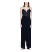 Elegante Geplooide Jumpsuit Lente/Zomer Collectie Guess , Black , Dame...