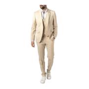 Mannen Suit Run 3pcs Stijlvol 115203 Karl Lagerfeld , Beige , Heren