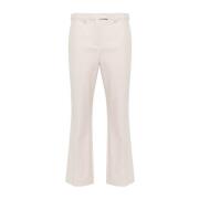 Beige Elastische Broek met Details Max Mara , Beige , Dames