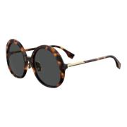 Stylish Sunglasses Dark Havana/Grey Fendi , Brown , Dames