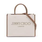 Studded Avenue Tote Bag Jimmy Choo , Beige , Dames