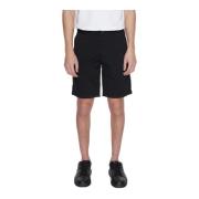 Zwarte katoenen shorts met ritssluiting Hugo Boss , Black , Heren