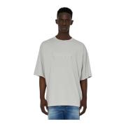 Geborduurde Voorkant Ronde Hals T-shirt John Richmond , Gray , Heren