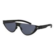 Kitt Zonnebril voor Stijlvolle Zonbescherming Mykita , Black , Unisex