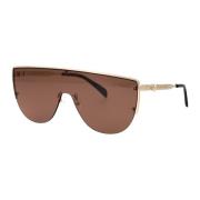 Stijlvolle zonnebril Am0457S Alexander McQueen , Brown , Heren