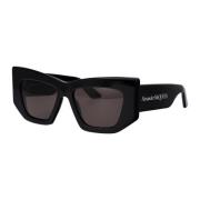 Stijlvolle zonnebril Am0448S Alexander McQueen , Black , Dames