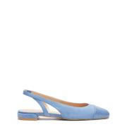 Contrasterende Neuskap Slingback Platte Stuart Weitzman , Blue , Dames