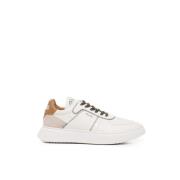 Italiaanse Leren Sneakers Room Mosterd Paciotti , Beige , Heren