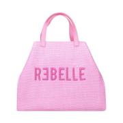 Ashanti Stro Handtas Zomer Mode Rebelle , Pink , Dames