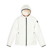 Witte gewatteerde jas met capuchon Suns , White , Dames