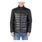 Zwarte Rits Turtleneck Jas Mannen Hugo Boss , Black , Heren